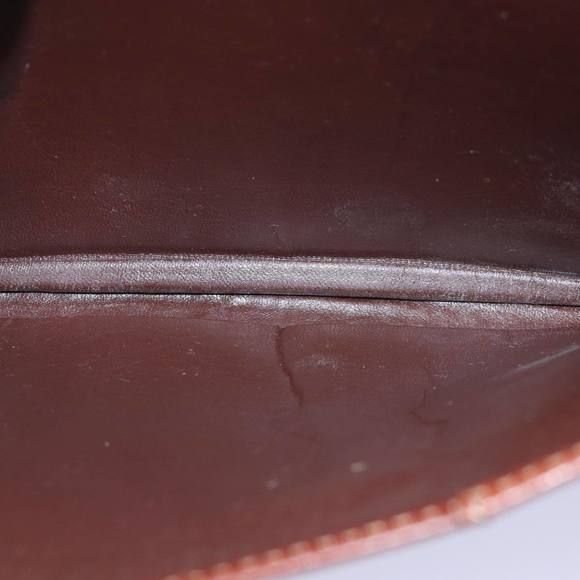 Burberrys Clutch Bag Leather Brown Auth ep4543 - Picture 12 of 16